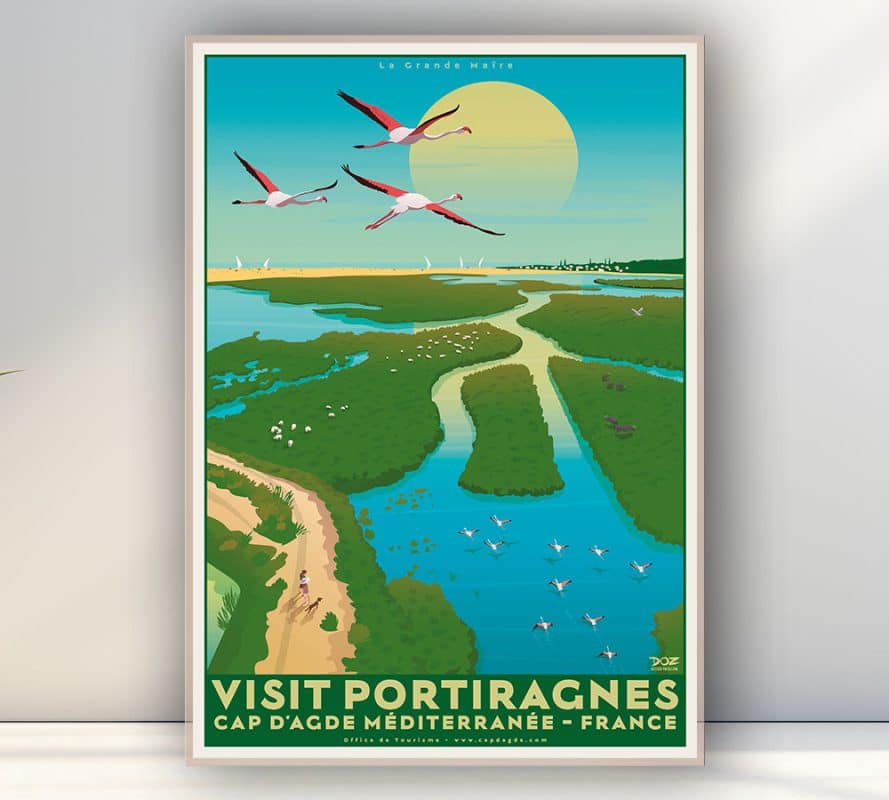 Affiche « Visit Portiragnes" ©Doz