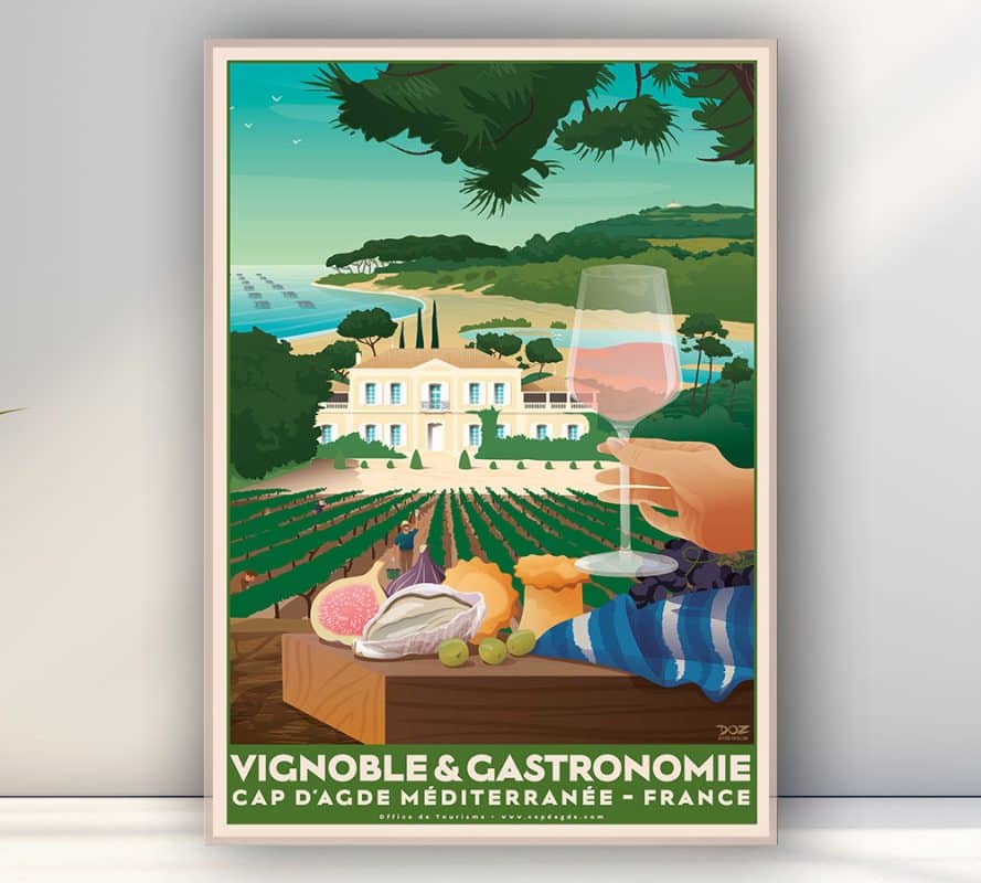 Affiche « Visit" Vignoble et gastronomie" ©Doz
